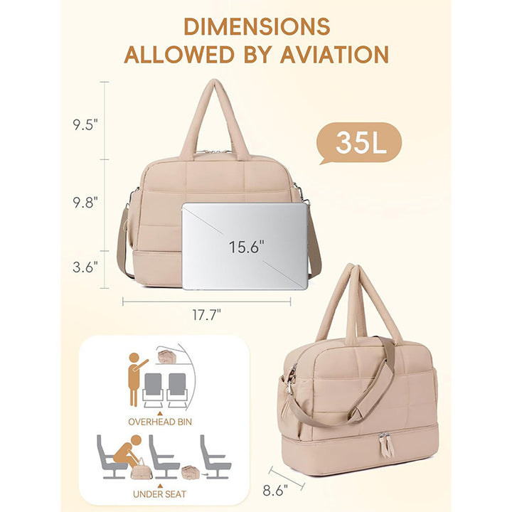 Multifunctional Travel Bag with Padded Interior Bowlift