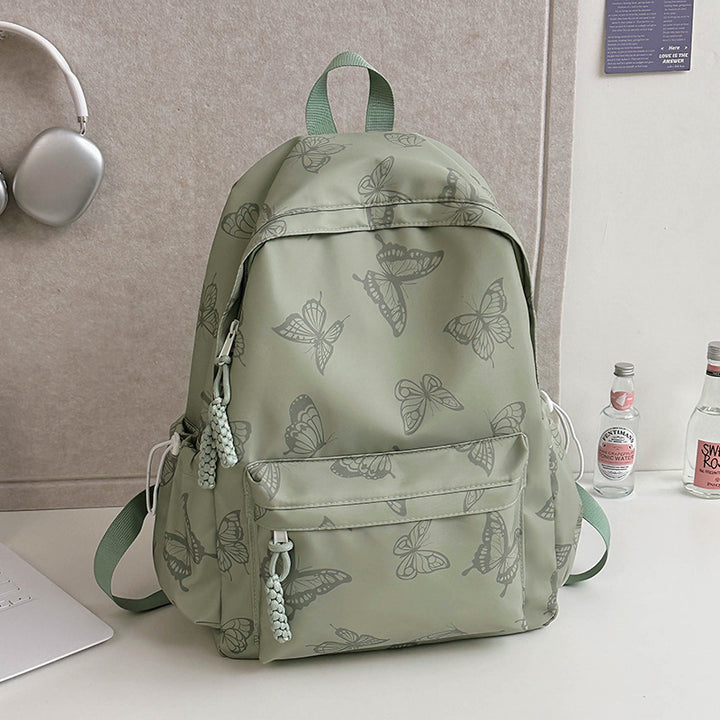 Elegant Butterfly Print Backpack Bowlift
