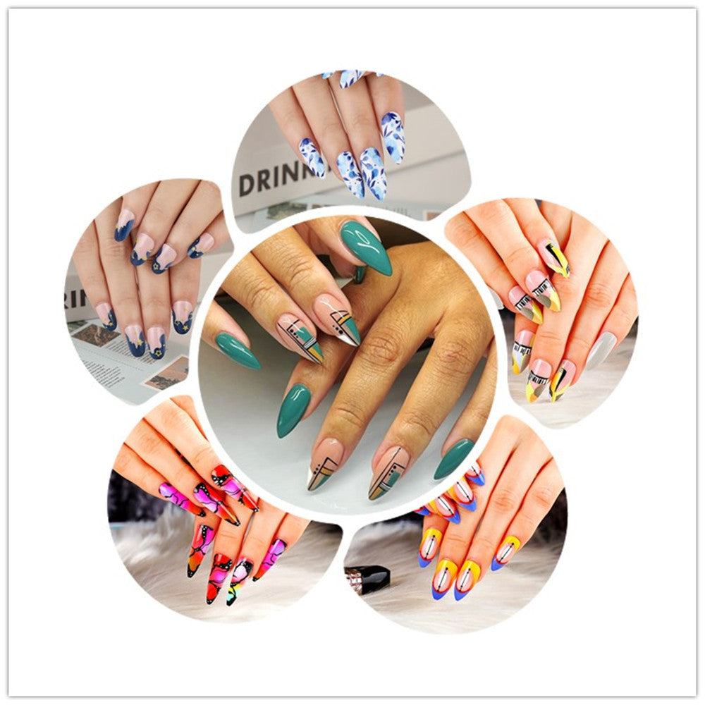 Creative design artificial nails with piano keys motif Bowlift