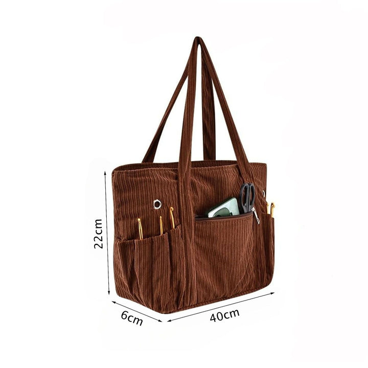 Functional storage bag with multiple outer pockets Bowlift