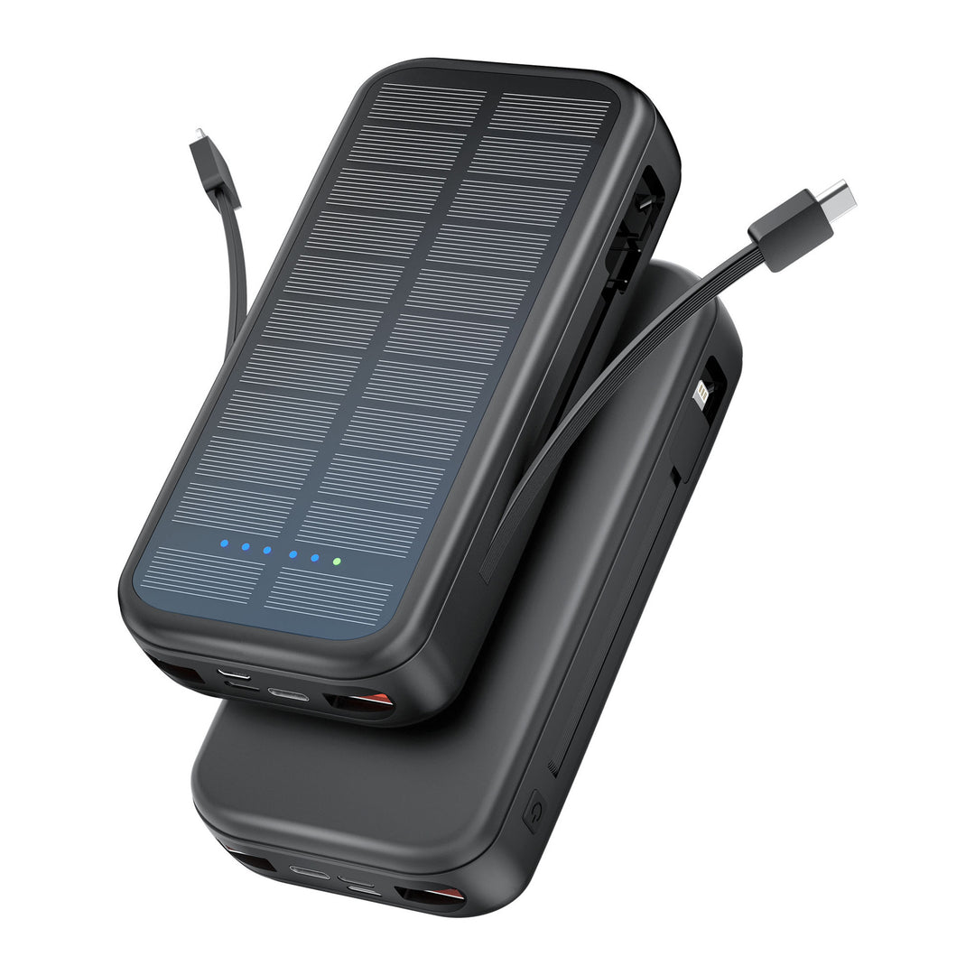 Solar-powered power bank with integrated fast charging function Bowlift