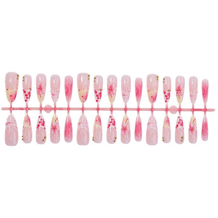 Artistic Floral Inspired Press-On Nail Set Bowlift