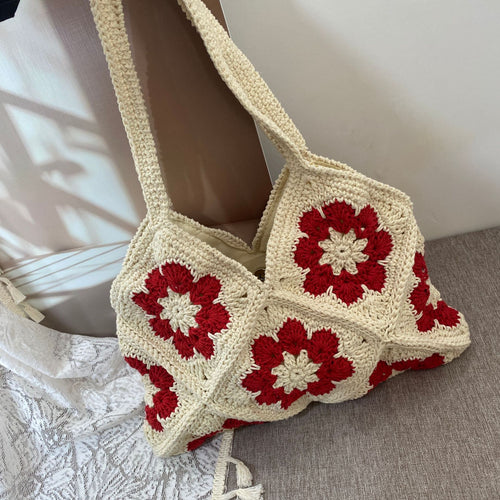 Handcrafted Flower Pattern Bag Bowlift