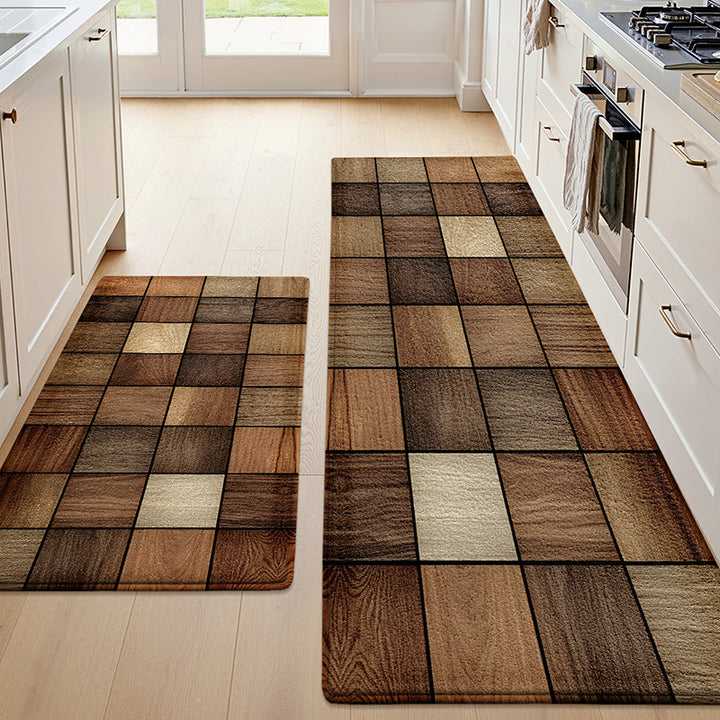 Textured Patterned Kitchen Runner Mat Bowlift