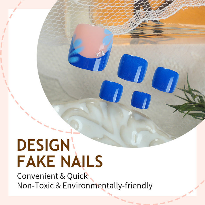 Creative nail set with floral design and colorful accents Bowlift