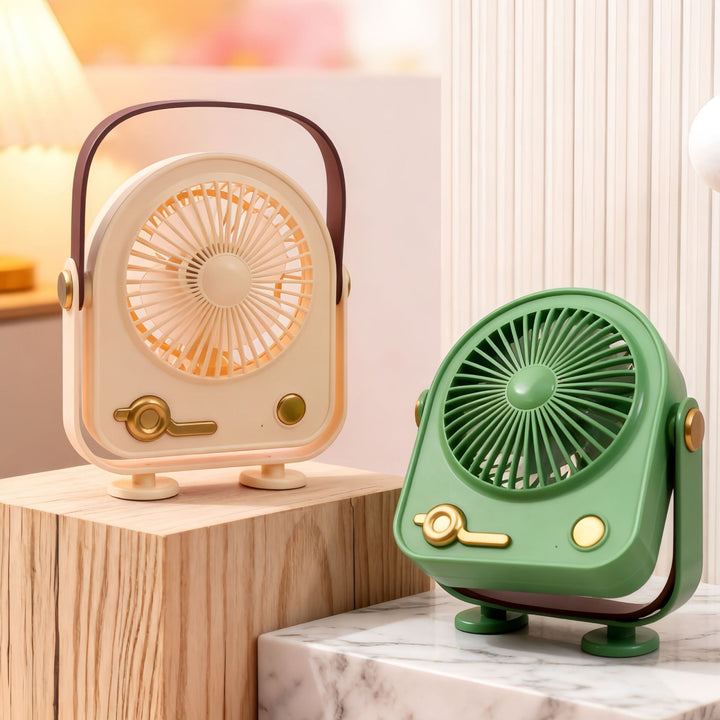 Ladies Portable Mini Fan with Flexible Handle and Innovative Design Bowlift