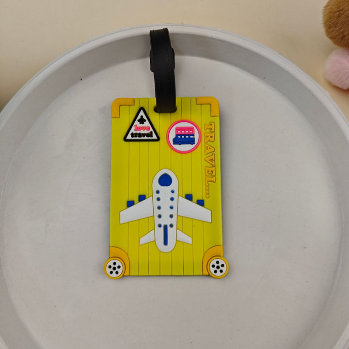 Unisex Luggage Tag in Fun Airplane Design Bowlift