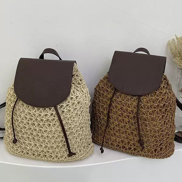 Handcrafted backpack bag with leather embellishments Bowlift