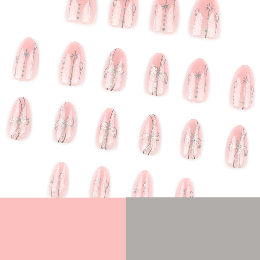 Artful glamour nail art with glossy accents Bowlift