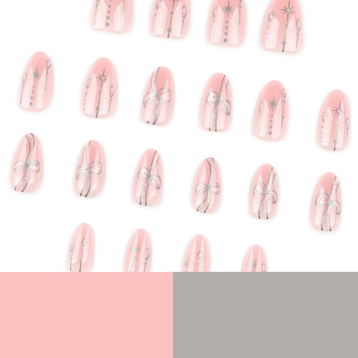 Artful glamour nail art with glossy accents Bowlift