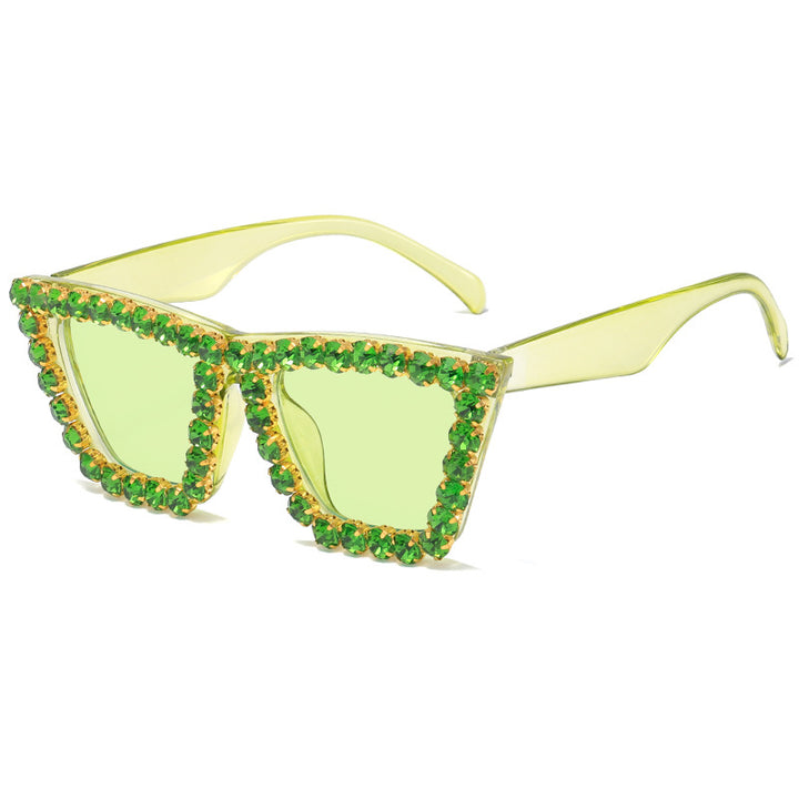 Women's extravagant sunglasses with glittering frame Bowlift