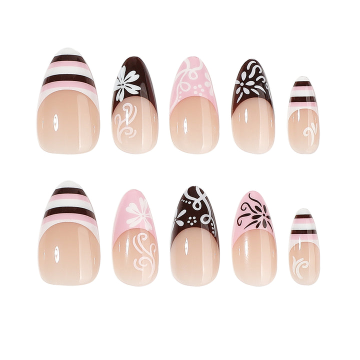 Artful stiletto nails with attractive patterns Bowlift