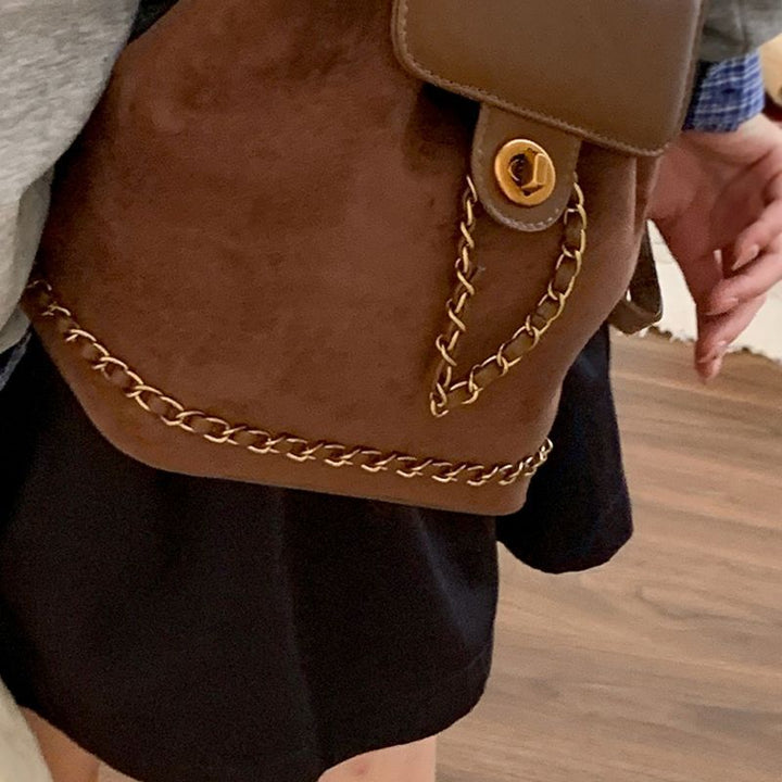 Premium Suede Backpack Bowlift