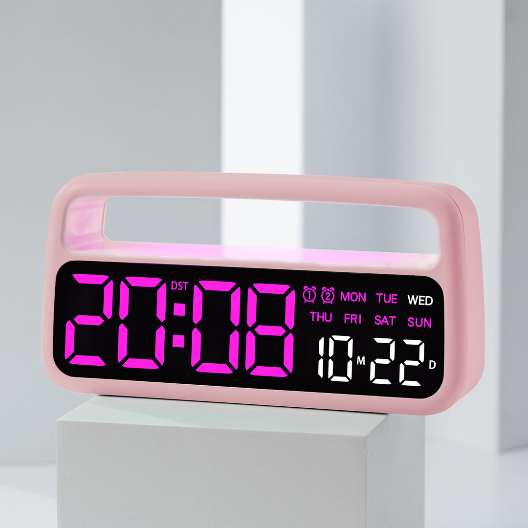 Digital Alarm Clock with Large LED Display and Smart Features Bowlift