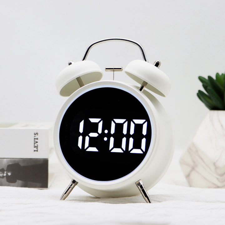 Digital Alarm Clock with Retro Design Bowlift