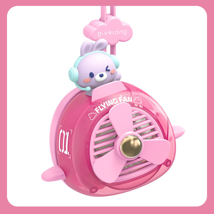 Unisex Portable Mini Fan with Cute Animal Design Bowlift
