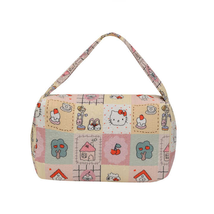 WoCharming Quilted Travel Cosmetic Bag Bowlift