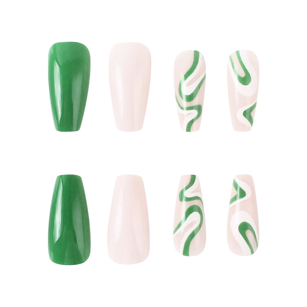 Artistic Long-Lasting Press-On Nail Set Bowlift