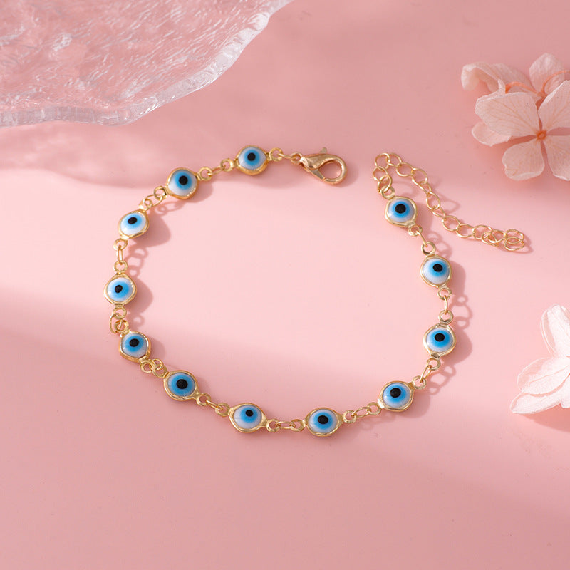 Decorative Evil Eye Charm Bracelet Bowlift