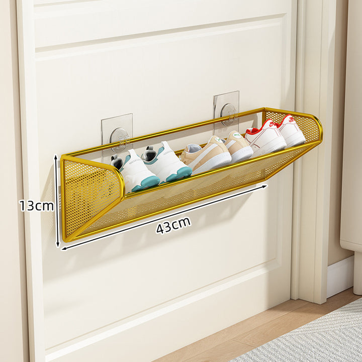 slim overdoor mesh shoe rack organizer with ventilated angled shelf Bowlift