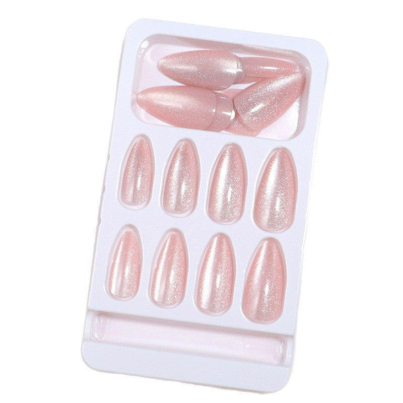 Premium Sparkling Almond-Shaped Press-On Nails Bowlift