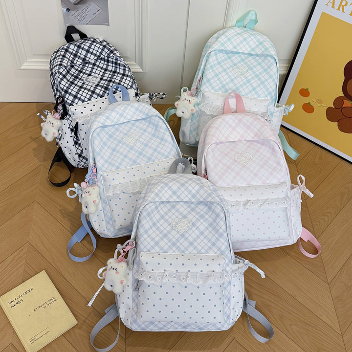 Playful Bunny-Ear Design Backpack Bowlift