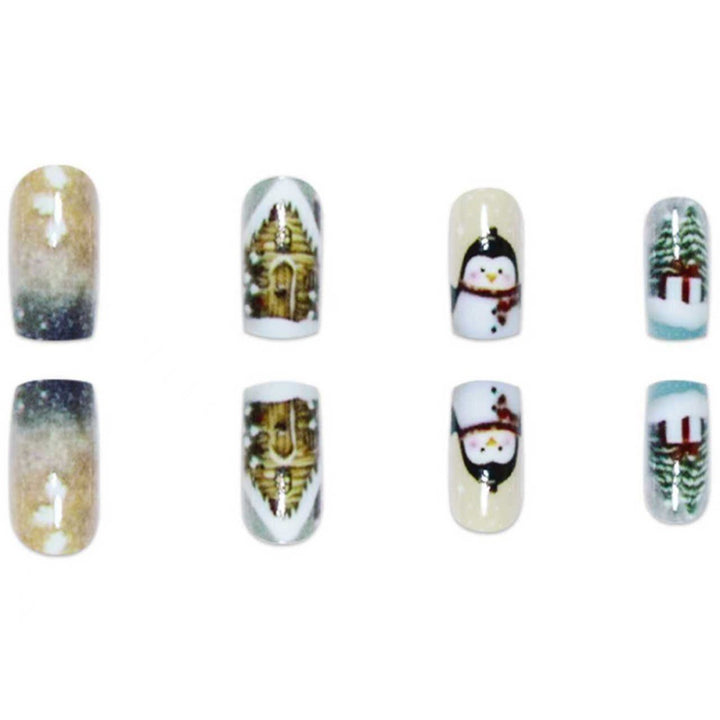 Winter-Themed Decorative Nail Art Bowlift