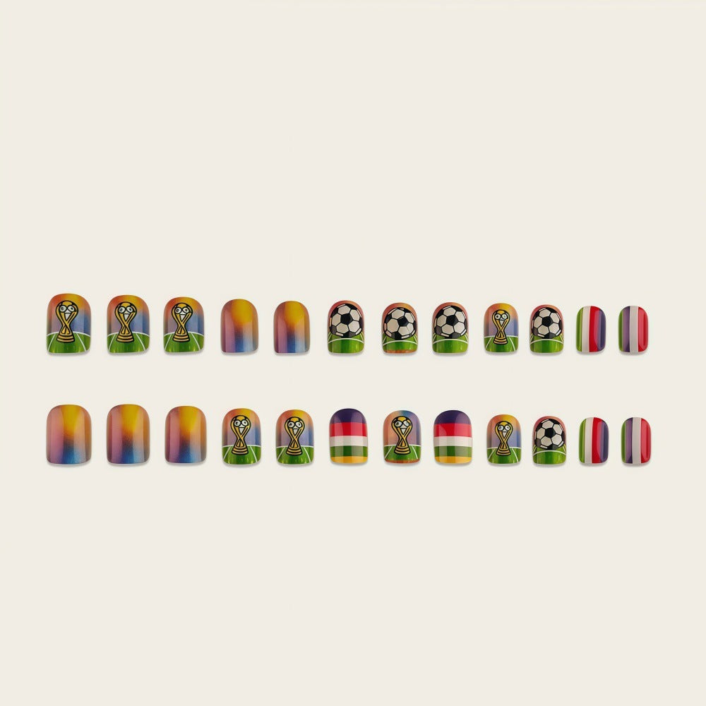 Sporty Football Nail Art Bowlift