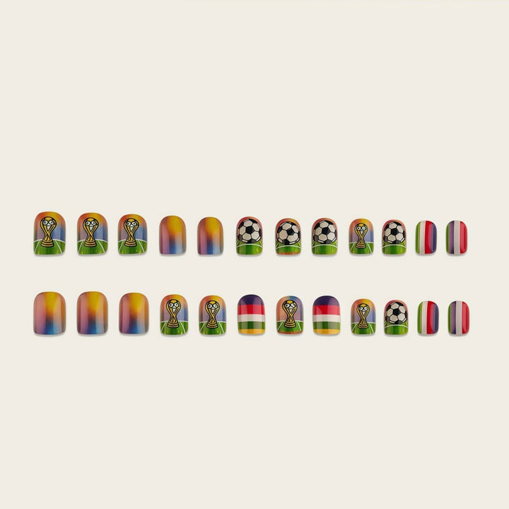 Sporty Football Nail Art Bowlift