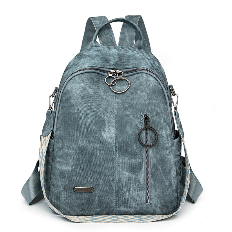 Versatile Textured Casual Backpack Bowlift