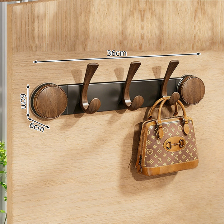 Stylish Wall-Mounted Coat and Bag Hook Rack Bowlift