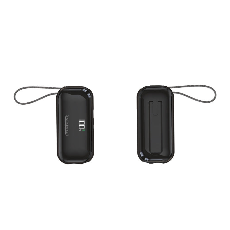 Portable Power Bank with Digital Charging Display and Protective Case Bowlift