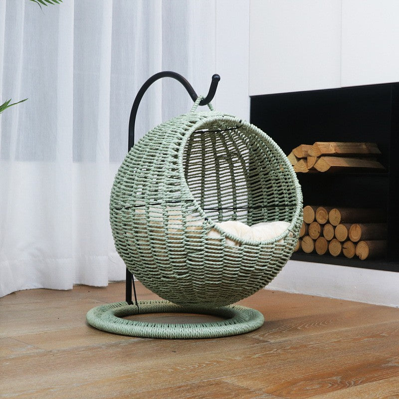 Hanging chair made of rattan with comfortable cushion Bowlift