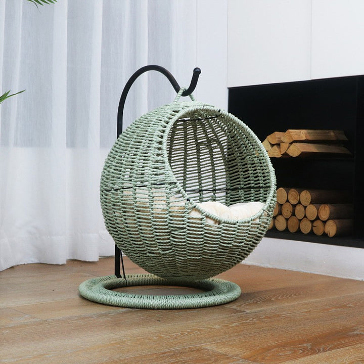 Hanging chair made of rattan with comfortable cushion Bowlift