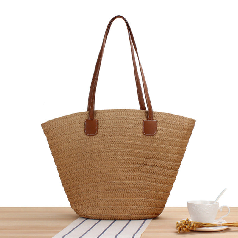 Beach bag in modern woven design Bowlift