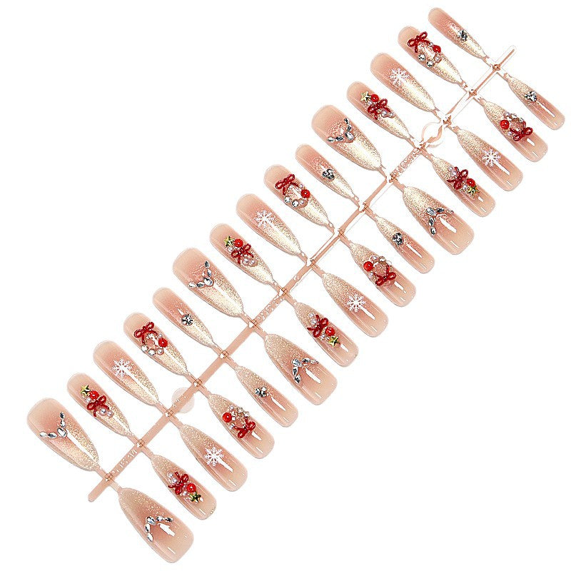Artificial nail set with festive design Bowlift