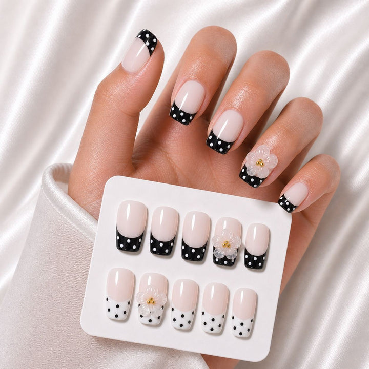 Elegant Floral Designer Nail Enhancements Bowlift