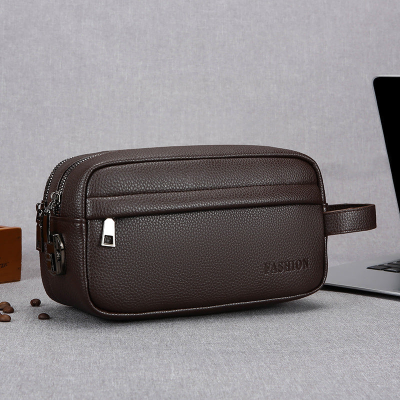 Premium Leather Toiletry Bag Bowlift