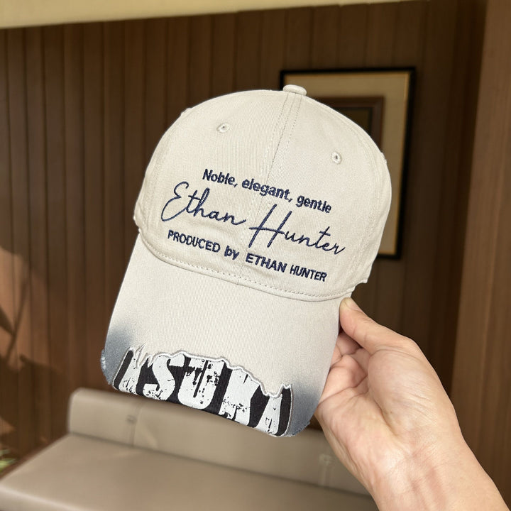 Men's Casual Vintage Embroidered Cap Bowlift