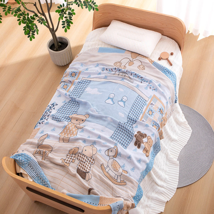 Ladies cuddly blanket with charming animal motif Bowlift