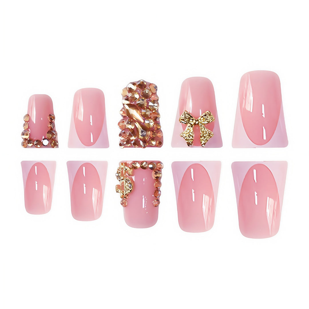 Decorative Crystal-Embellished Nail Art Bowlift