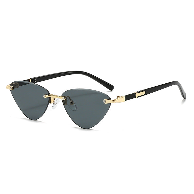 Ladies fashionable Cat-Eye sunglasses with elegant metal frame Bowlift