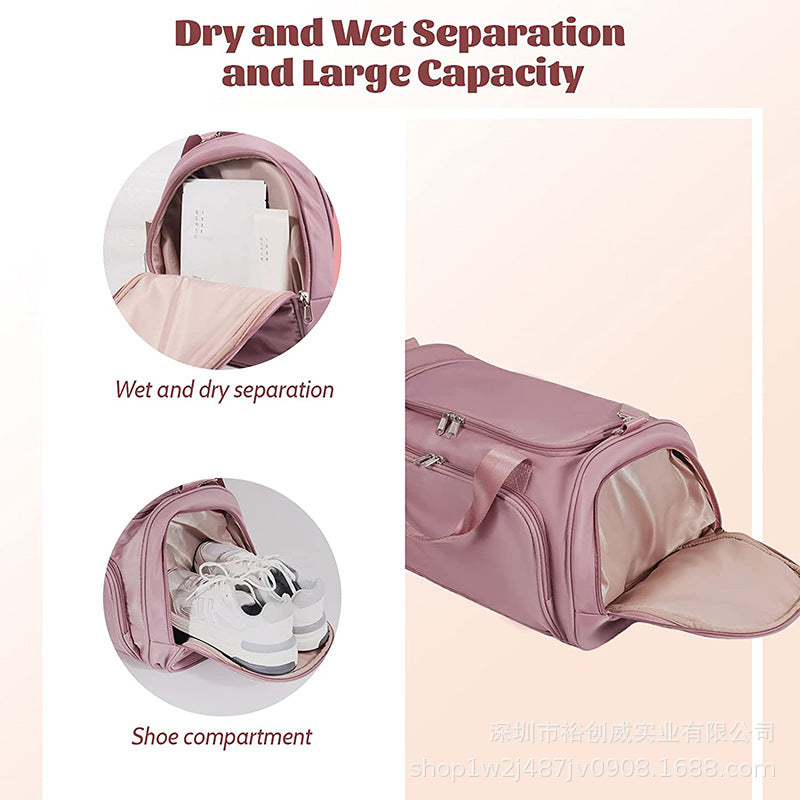 Multi-Purpose Travel Gym Duffel Bag with Shoe Compartment Bowlift