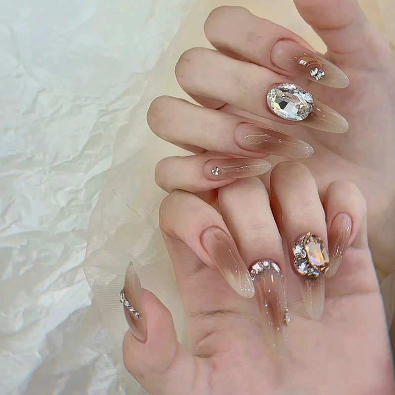 Elegant Sculpted Press-On Nails Bowlift