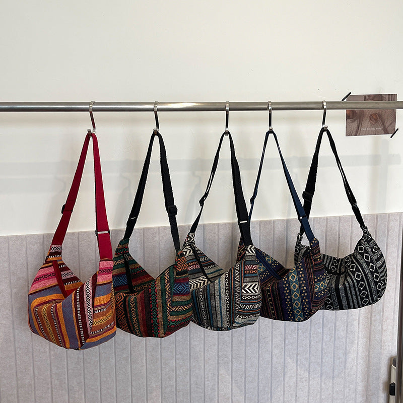 WoBohemian Ethnic Pattern Hobo Bag Bowlift