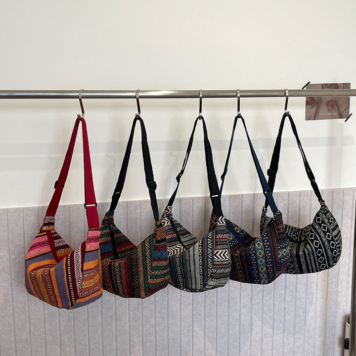WoBohemian Ethnic Pattern Hobo Bag Bowlift