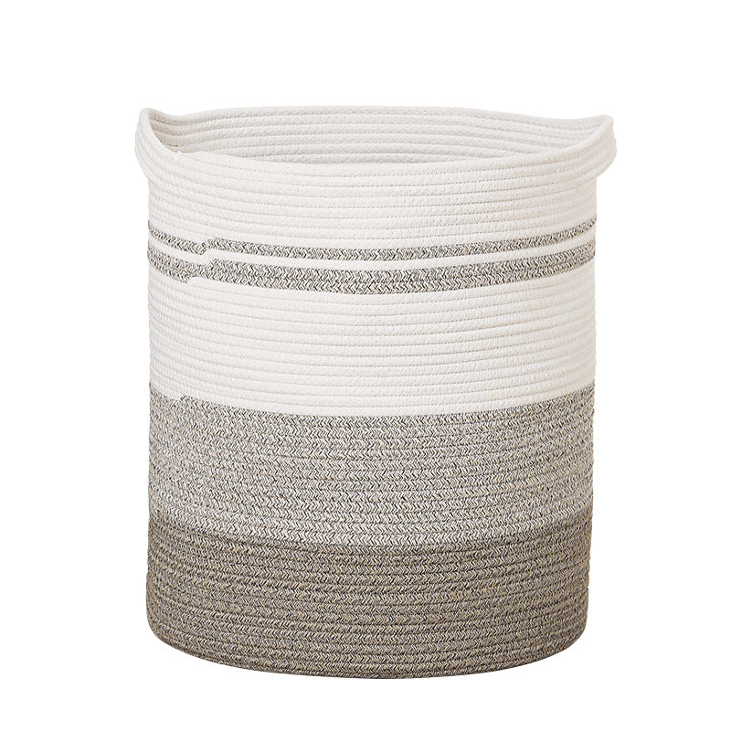 Women's storage basket with modern striped design Bowlift