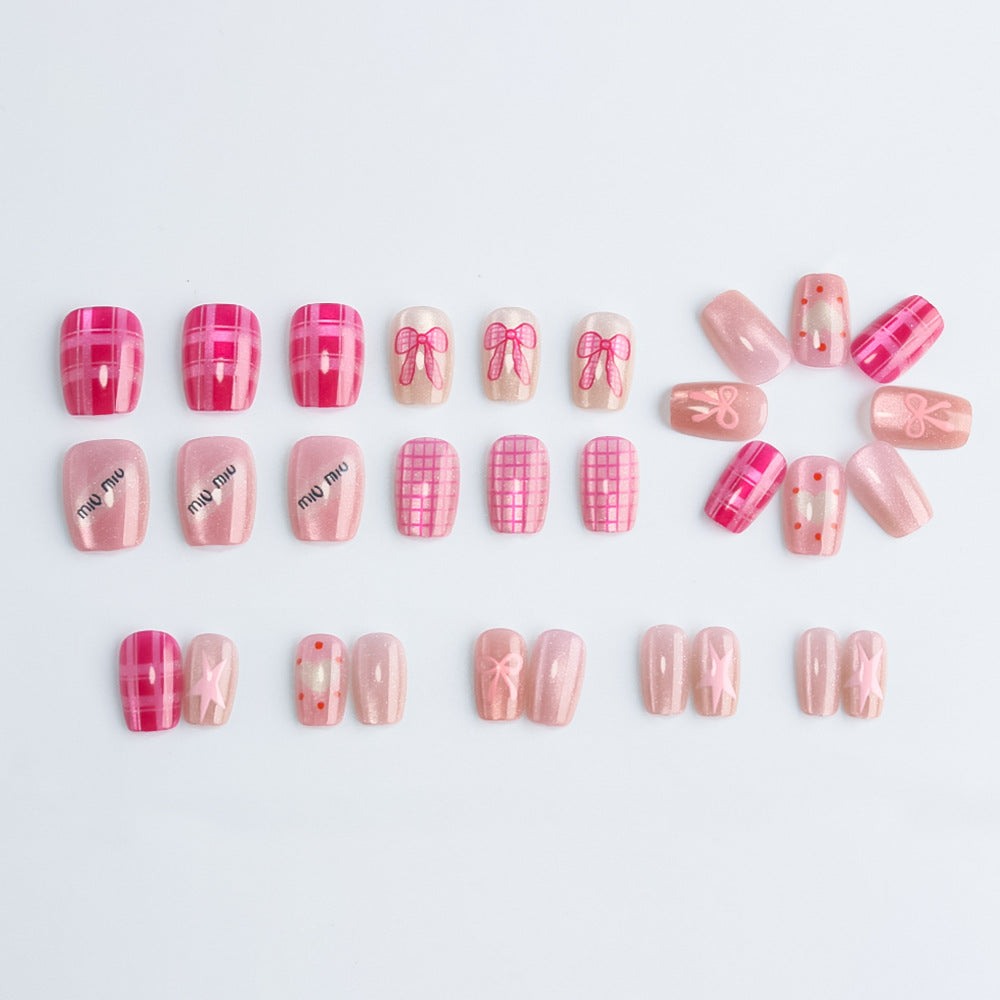 Decorative Press-On Nail Art Set Bowlift 1787542950