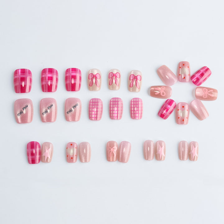 Decorative Press-On Nail Art Set Bowlift 1787542950