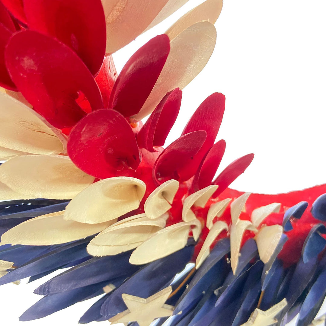 Unisex nan more patriotic door wreath with realistic eagle head and handcrafted wooden feathers Bowlift